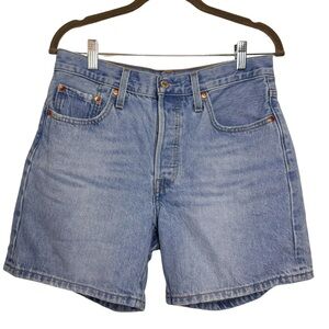 501 Mid Thigh Denim Shorts